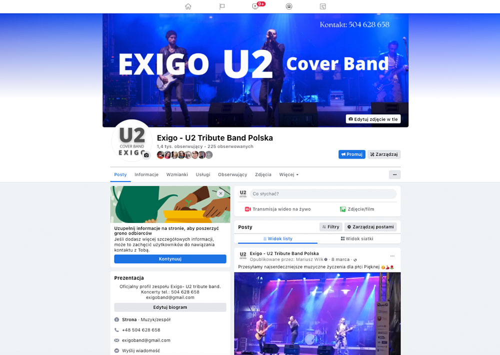 Exigo Cover band U2